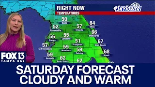 Tampa weather | Cloudy but comfortable temps