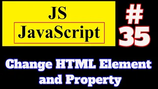 JavaScript Tutorial in Hindi Change HTML Element and Property