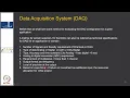 Week 4 - Lecture 18 Data Acquisition Systems DAQ Architecture and Signal Processing