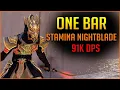 One Bar Stamina Nightblade Build - Oakensoul Ring 91k DPS