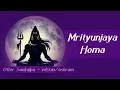 Lagu Mrityunjaya Homa | 20 Oct 2025 | Live From VDS Bangalore Ashram