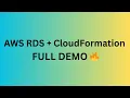 Create RDS MySQL using CloudFormation Real-Time Demo with SQL