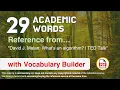 29 Academic Words Ref from David J Malan What s an algorithm TED Talk