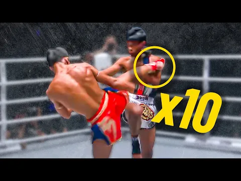 Muay Thai Master Lands 10 CONSECUTIVE Roundhouse Kicks Against Kun Khmer Phenom