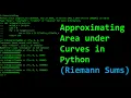 Approximating Definite Integrals in Python