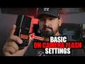 FLASH PHOTOGRAPHY FOR BEGINNERS Speedlight Settings Godox TT350S Flash Speedlite