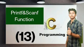 Printf Scanf Function In C Programming C Tutorial In Hindi