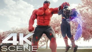 hulk ragdolls captain america 2025 fight scene captain america brave new world movie clip 4k