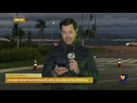 Cidades catarinenses registram prejuízos após ciclone extratropical