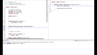 Java Tutorial Constructors