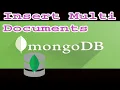 MongoDB insert many documents Part-05 MongoDB Tutorial