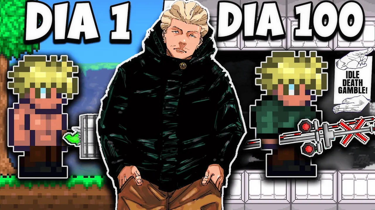 PASSEI 100 DIAS NO TERRARIA JUJUTSU KAISEN DE KINJI HAKARI