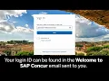 Logging in to SAP Concur and Changing Your Password