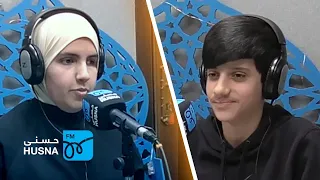 في حبها   مساجلة شعرية مميزة بين روان وأسامة   إذاعة حسنى دندنها