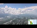 St Augustine to Pensacola w Summer Storms - Wonderful Scenery and Relaxing Airplane Sounds