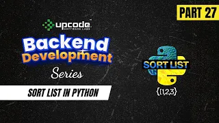 Part-27 How to Sort Data Like a Python Developer