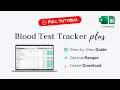 Blood Test Results Tracker TUTORIAL v6 0 - Charts Optimal Ranges Google Sheets Excel