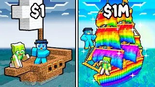 Barco Pirata de POBRE a RICO en Minecraft!