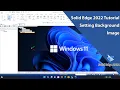Solid Edge 2022 Tutorial - Setting Background Image