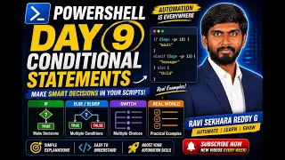 PowerShell Conditional Statements Explained Day 9 IF ELSE ELSEIF SWITCH with Real Examples
