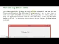 TIMER CONTROL IN C SHARP
