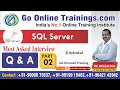SQL Server Interview Questions Part2 - Date and Time Related Bhaskar Jogi Go Online Trainings