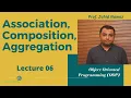 Association Composition Aggregation in Object Oriented Programming Urdu Hindi Lecture 6