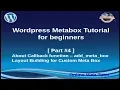 Wordpress Metabox Tutorial for beginners from scratch Part add - meta