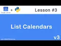 Google Calendar API in Python List All Calendars