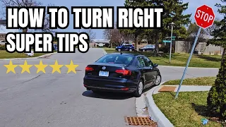 How to turn RIGHT - Right Turn tips by Toronto Drivers