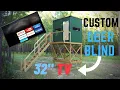 Insane Custom Deer Blind Build with a 32 TV 10 000 BTU Heater Build Your Own