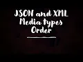 Spring Boot Rest API Media type XML JSON produces ordering
