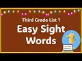Third Grade Easy Sight Words - Set 1