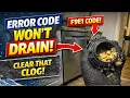 Maytag Dishwasher F9E1 Error Code - Won t Drain Easy Fix
