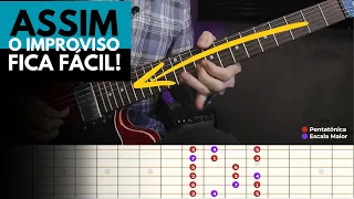 Combando ESCALA MAIOR + PENTATÔNICA Para Destravar A Improvisação!