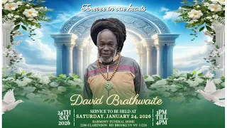 David Brathwaite Saturday January 24th 2026 1 00 p m