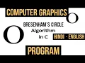 bresenham s circle drawing algorithm in computer graphics C program