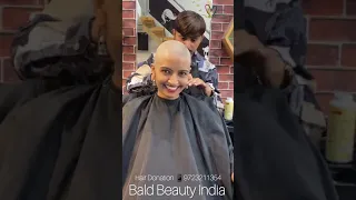 indian girl headshave hair donation