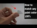 How to match paint color 100 the easy way