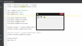41 PyQt ToolBar