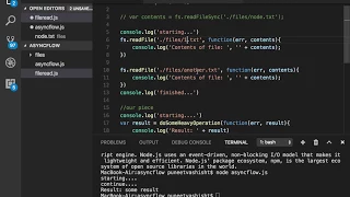 Async Flows in NodeJS