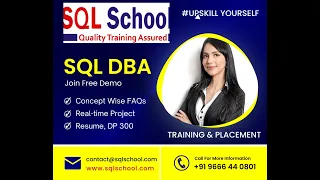 SQL DBA Project Training Sessions Best SQL DBA Training SQL School