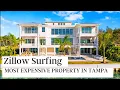 Zillow Surfing Most Expensive Property in Tampa on Tampa Bay Waterfront 19 Million
