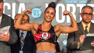 Amanda Serrano vs Yamila Esther Reynoso WEIGH IN