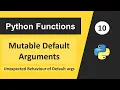 Python Tutorial in Hindi Mutable Default Arguments in Python