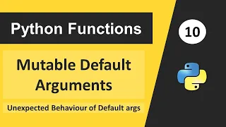 Python Tutorial in Hindi Mutable Default Arguments in Python