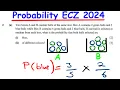 2024 ECZ MATH P2 Q2 - Probability