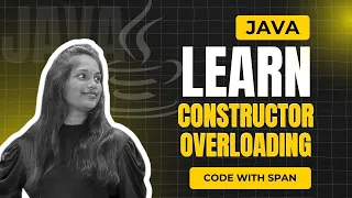 Constructor overloading in java java programming codevthspan