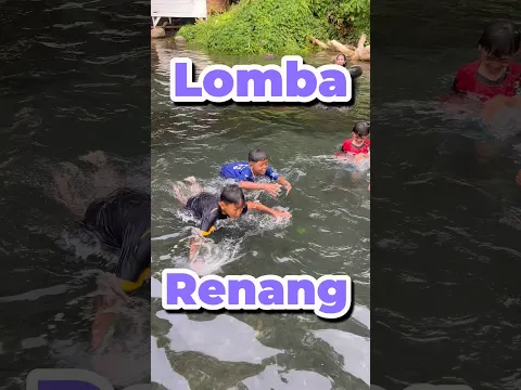 Lomba renang #minivlog #anakdesa #comedy