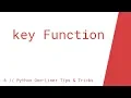 key Function Python One-Liner Tips Tricks